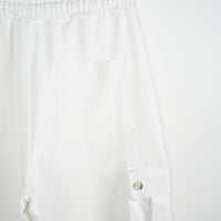 Duca Homme Pantalone Cargo Oversize Bianco | Uomo