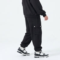 Duca Homme Pantalone Cargo Oversize Nero | Uomo
