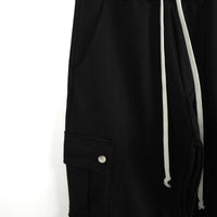 Duca Homme uomo cargo largo nero oversize streetwear Made in Italy - foto 3