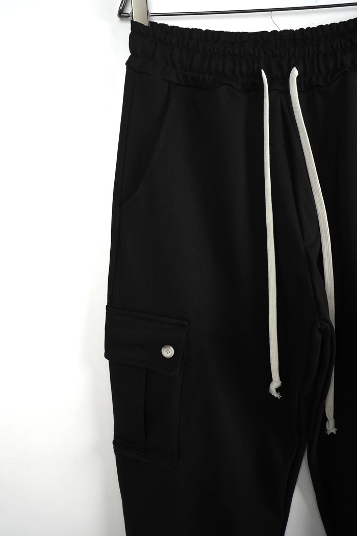Duca Homme uomo cargo largo nero oversize streetwear Made in Italy - foto 3