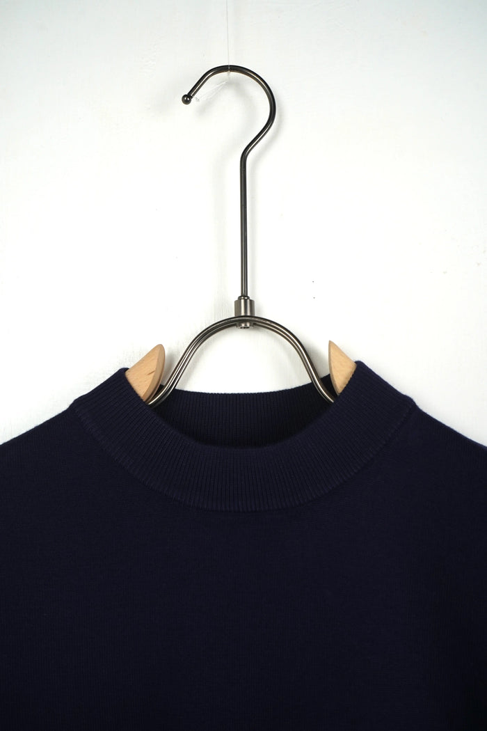 T-shirt Girocollo in Maglia Duca Homme blu per uomo, maglia leggera manica corta, 70% viscosa, 30% poliestere