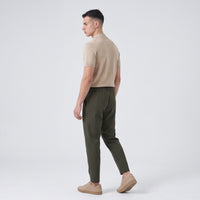 Duca Homme T-shirt Girocollo in Maglia Albicocca | Uomo