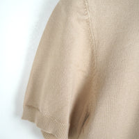 T-shirt Girocollo in Maglia Duca Homme albicocca per uomo, maglia leggera manica corta, 70% viscosa, 30% poliestere