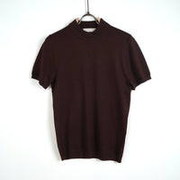 Duca Homme T-shirt Girocollo in Maglia marrone caffè uomo - maglia leggera manica corta slim fit collezione 2026