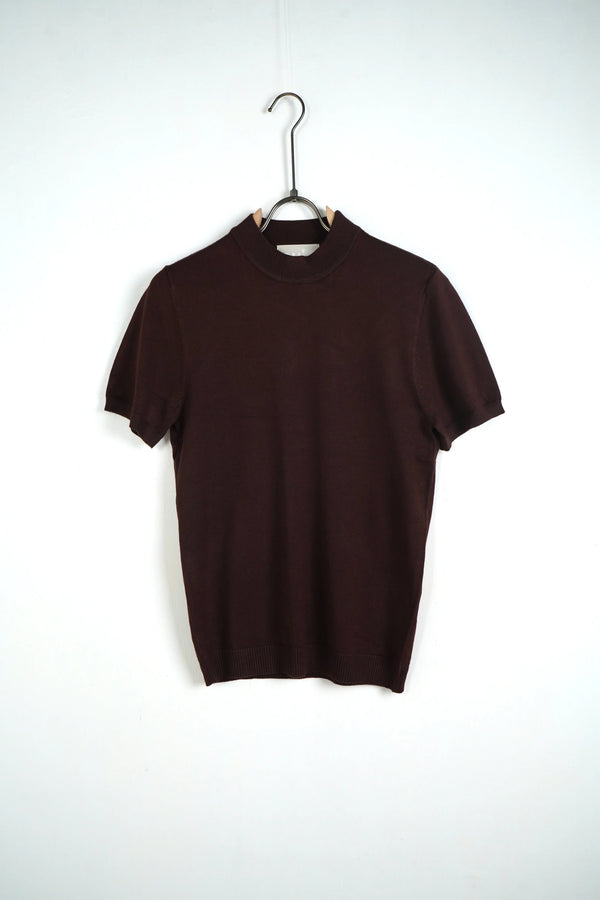 Duca Homme T-shirt Girocollo in Maglia Marrone caffè | Uomo