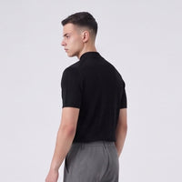 Duca Homme T-shirt Girocollo in Maglia Nero | Uomo