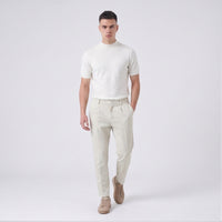 Duca Homme T-shirt Girocollo in Maglia Bianco riso | Uomo