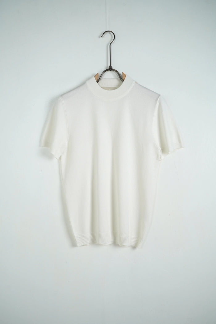 Duca Homme T-shirt Girocollo in Maglia bianco riso uomo - maglia leggera manica corta slim fit collezione 2026 | Hype Outlet