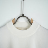 T-shirt Girocollo in Maglia Duca Homme bianco riso per uomo, maglia leggera manica corta, 70% viscosa, 30% poliestere