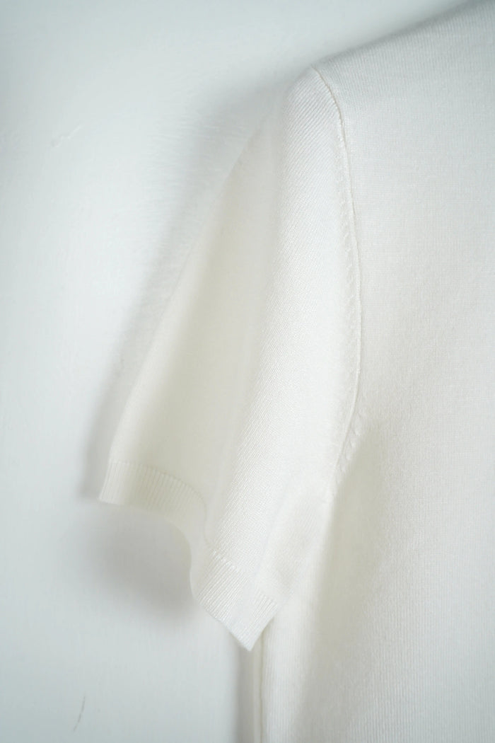 Duca Homme uomo maglia leggera manica corta bianco riso slim fit streetwear collezione 2026 - foto 3