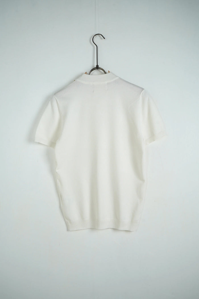 Duca Homme abbigliamento uomo: t-shirt girocollo in maglia bianco riso, taglie e vestibilità - foto 4