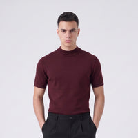 Duca Homme t-shirt girocollo in maglia bordeaux online outlet, spedizione 2-4 giorni Klarna - foto 5