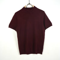 Duca Homme T-shirt Girocollo in Maglia bordeaux uomo - maglia leggera manica corta slim fit collezione 2026 | Hype Outlet