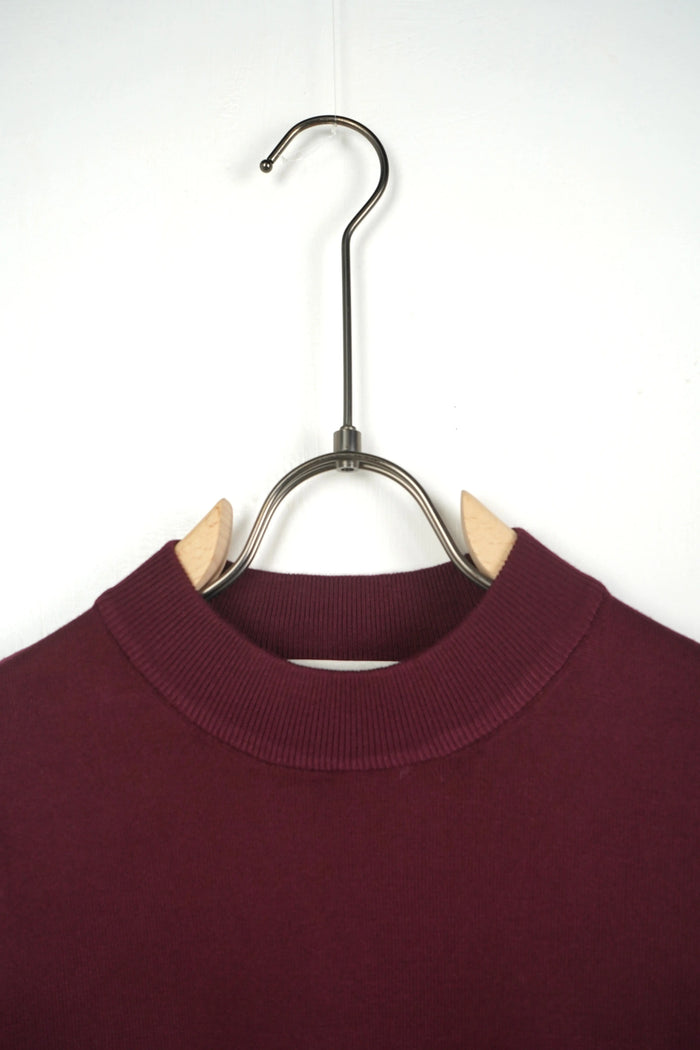 T-shirt Girocollo in Maglia Duca Homme bordeaux per uomo, maglia leggera manica corta, 70% viscosa, 30% poliestere