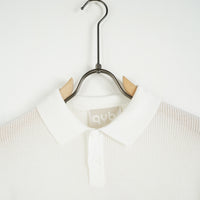 Polo in Maglia Duca Homme bianco riso per uomo, polo in filo, 70% viscosa, 30% poliestere