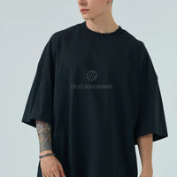 Duca Homme T-shirt Oversize nero uomo - maglietta larga e lunga oversize collezione 2026 | Hype Outlet