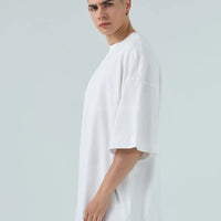 T-shirt Oversize Duca Homme bianco per uomo, maglietta larga e lunga, Made in China
