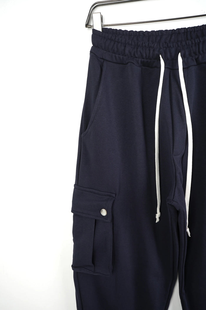Duca Homme uomo cargo largo blu oversize streetwear Made in Italy - foto 3