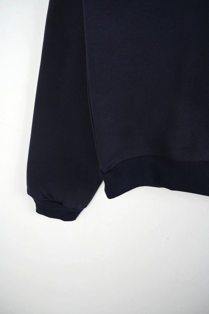 Duca Homme uomo felpa squadrata blu boxy fit streetwear Made in Italy - foto 3