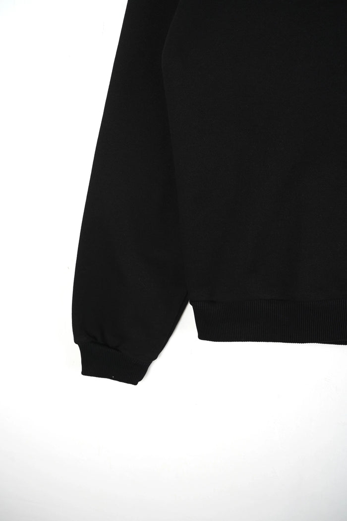 Duca Homme uomo felpa squadrata nero boxy fit streetwear Made in Italy - foto 3