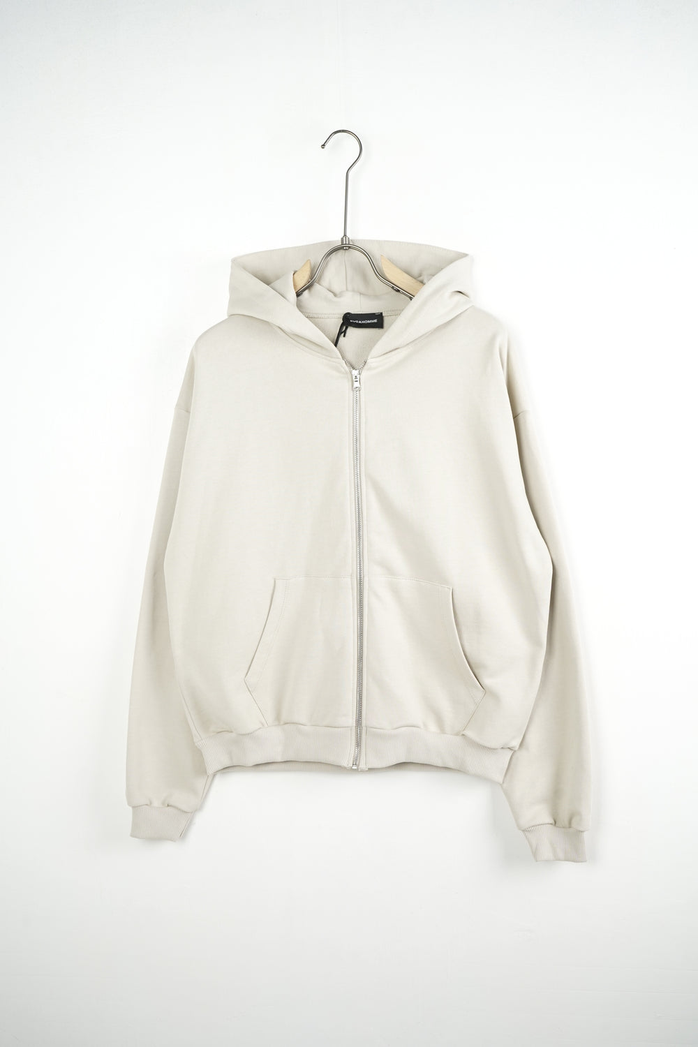 Duca Homme Felpa con Cappuccio e Zip beige uomo - hoodie con zip Made in Italy | Hype Outlet