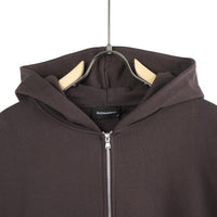 Felpa con Cappuccio e Zip Duca Homme marrone per uomo, hoodie con zip, Made in Italy