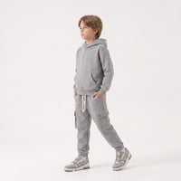Duca Homme Completo Felpa e Pantalone Cargo grigio campus bambino 10-16 anni - tuta felpa e cargo | Hype Outlet