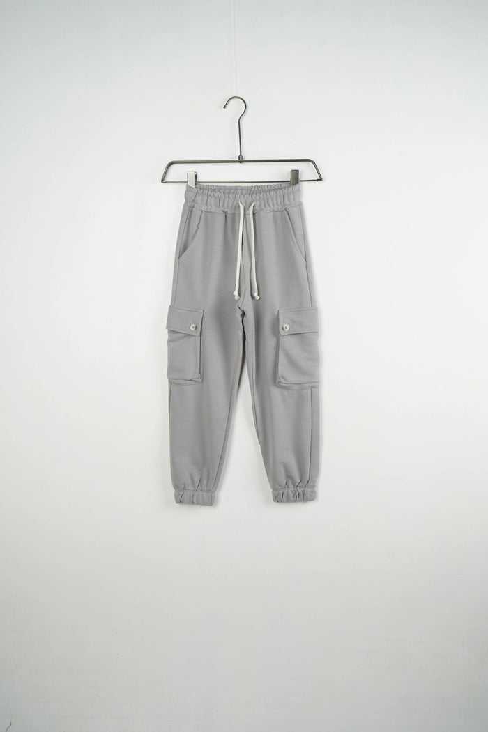 Duca Homme abbigliamento bambino 10-16 anni: completo felpa e pantalone cargo grigio campus, taglie e vestibilità - foto 4