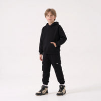 Duca Homme Completo Felpa e Pantalone Cargo nero bambino 10-16 anni - tuta felpa e cargo | Hype Outlet