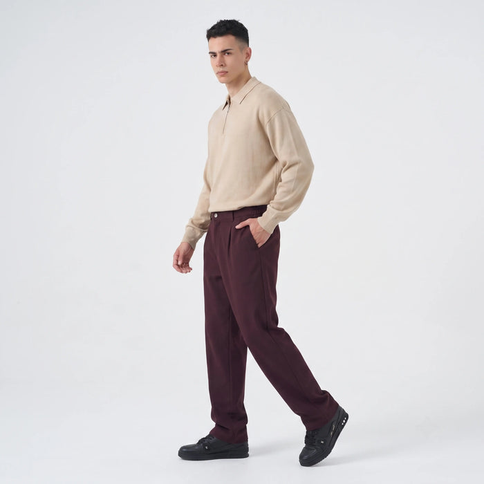 Duca Homme uomo polo con zip albicocca semiover fit streetwear collezione 2026 - foto 3