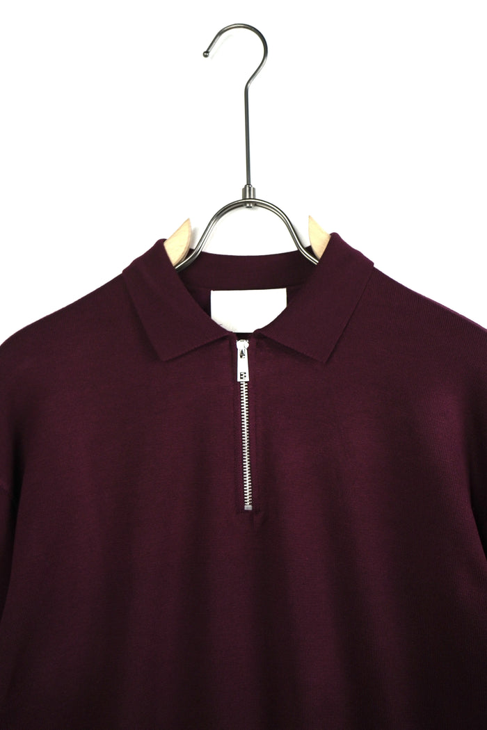 Duca Homme polo con zip semiover bordeaux online outlet, spedizione 2-4 giorni Klarna - foto 5
