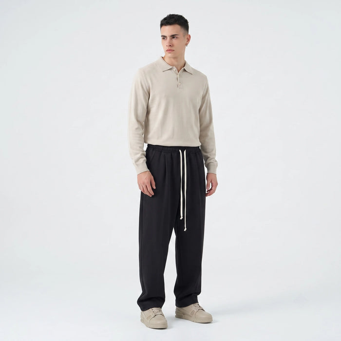 Duca Homme abbigliamento uomo: pantalaccio baggy fit nero, taglie e vestibilità - foto 4