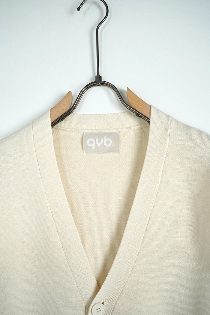 Cardigan Duca Homme bianco riso per uomo, cardigan in maglia, 5% lana, 31% acrilico, 21% nylon, 43% poliestere