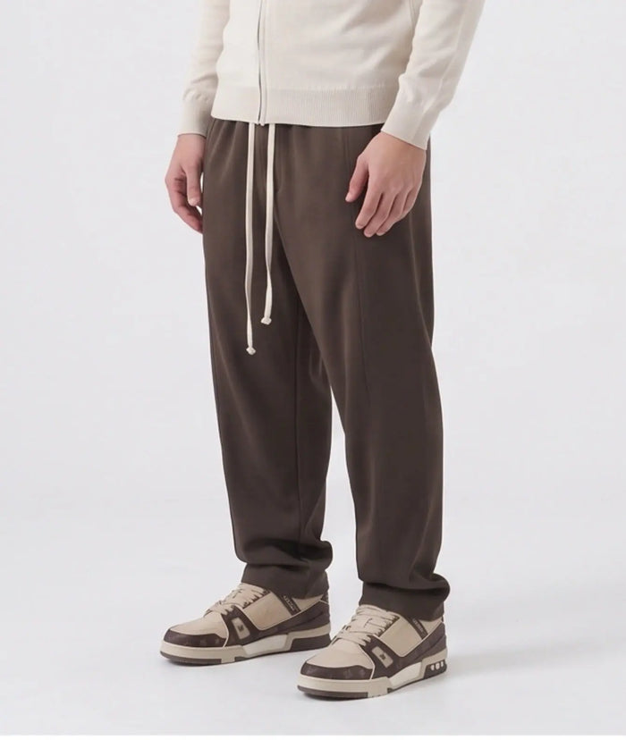Duca Homme Pantalone Baggy Fit marrone uomo - pantalone largo baggy fit Made in Italy | Hype Outlet