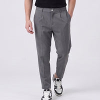 Duca Homme Pantalone Slim Fit Strutturato grigio scuro uomo - pantalone aderente slim fit Made in Italy | Hype Outlet