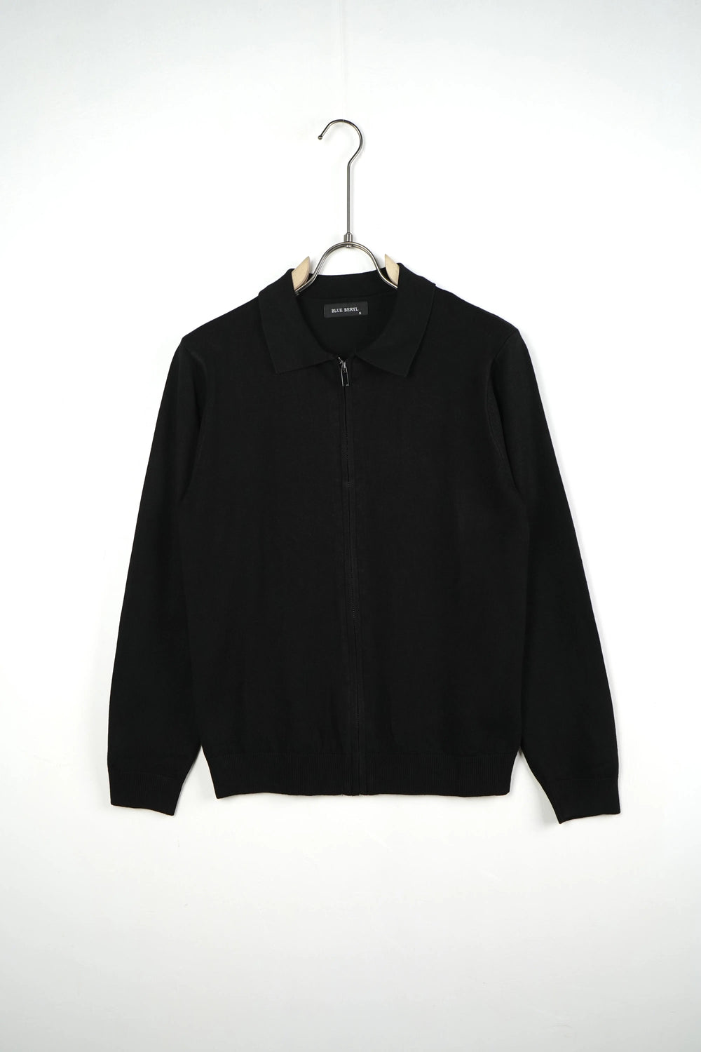 Duca Homme Polo Manica Lunga Full Zip nero uomo - polo zip manica lunga slim fit collezione 2026 | Hype Outlet