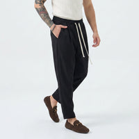 Duca Homme Pantalaccio Elegante Carrot Fit nero uomo - pantalone carrot Made in Italy | Hype Outlet