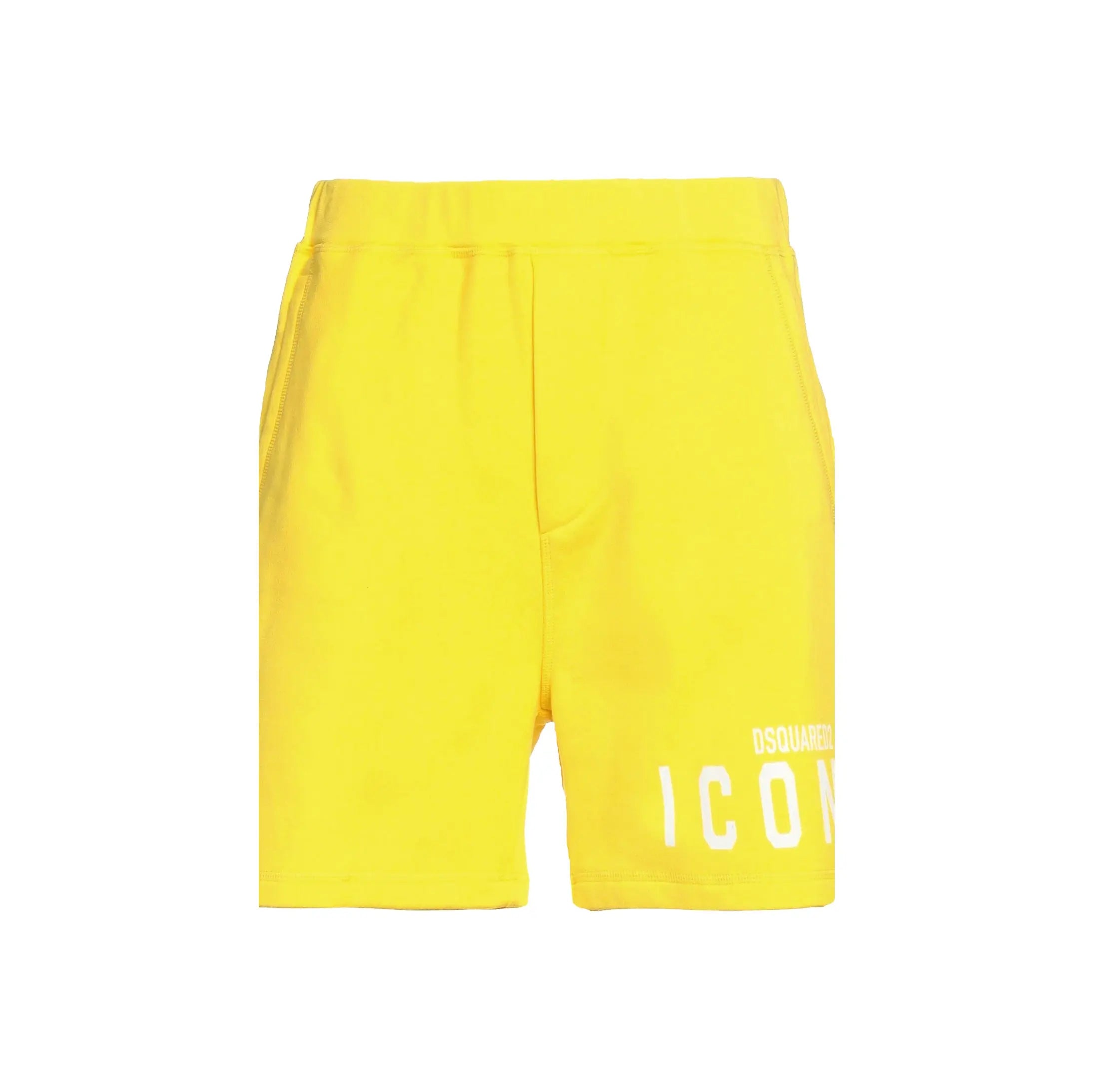 Pantaloncini Dsquared2 | Bermuda Unisex | Logo Icon | Giallo Dsquared