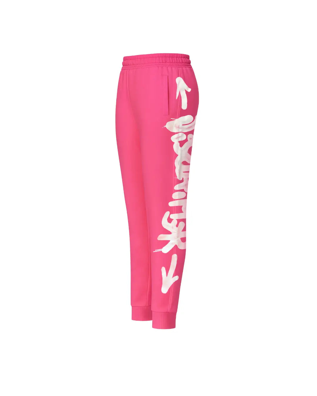 Pantaloni Disclaimer Donna | Logo Laterale | Fucsia Disclaimer