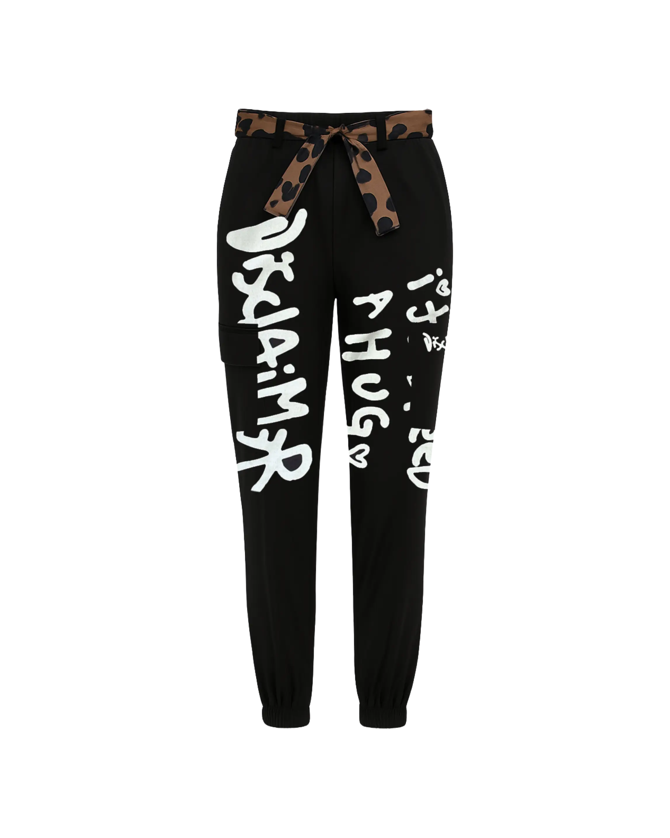 Pantaloni Disclaimer Donna | Modello Cargo | Nero Disclaimer