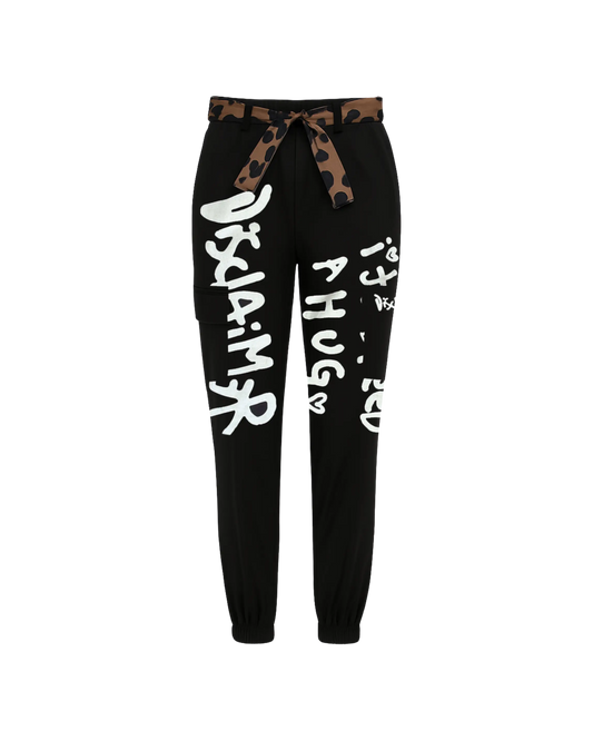 Pantaloni Disclaimer Donna | Modello Cargo | Nero Disclaimer