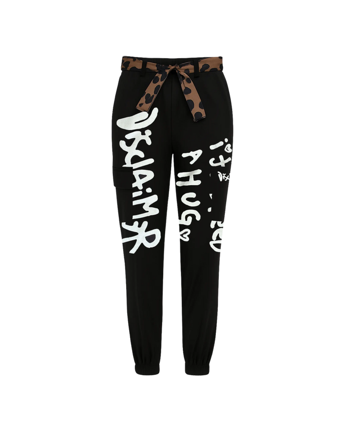 Pantaloni Disclaimer Donna | Modello Cargo | Nero Disclaimer