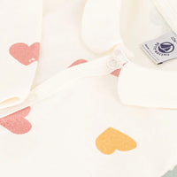 PIGIAMA COLLO CUORI PETIT BATEU (8769368785236) (9670060605767)