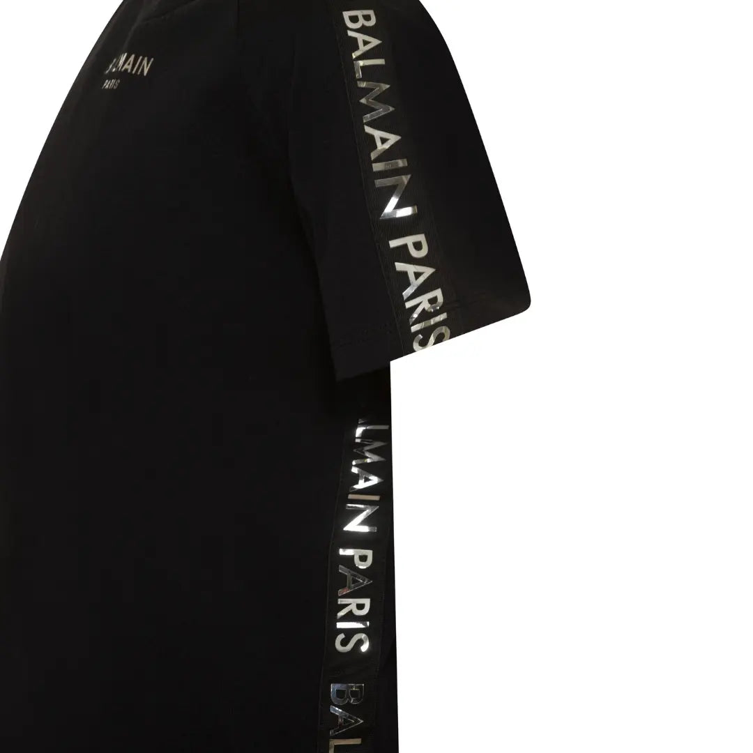 T-SHIRT BALMAIN BANDA ARGENTO (8765109403988) (9669881692487)