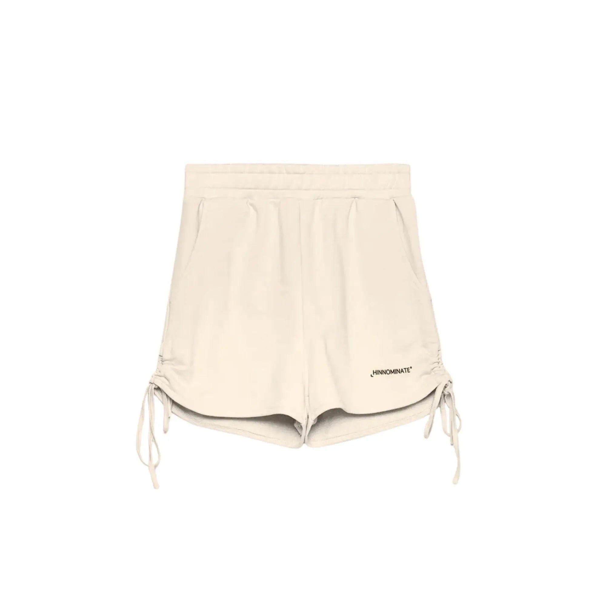 Hinnominate Donna | Pantaloncini Frange Con Logo | Beige Hinnominate