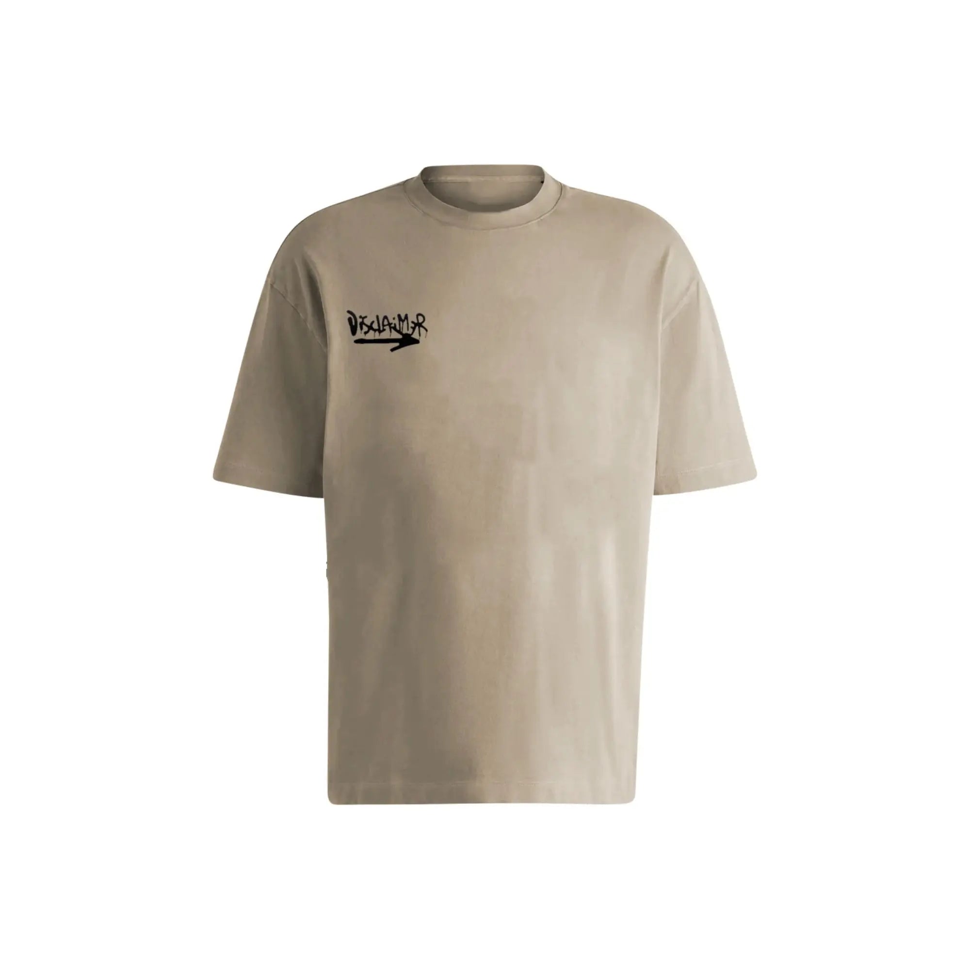T Shirt Disclaimer Uomo | Modello Oversize Basket | Beige Disclaimer