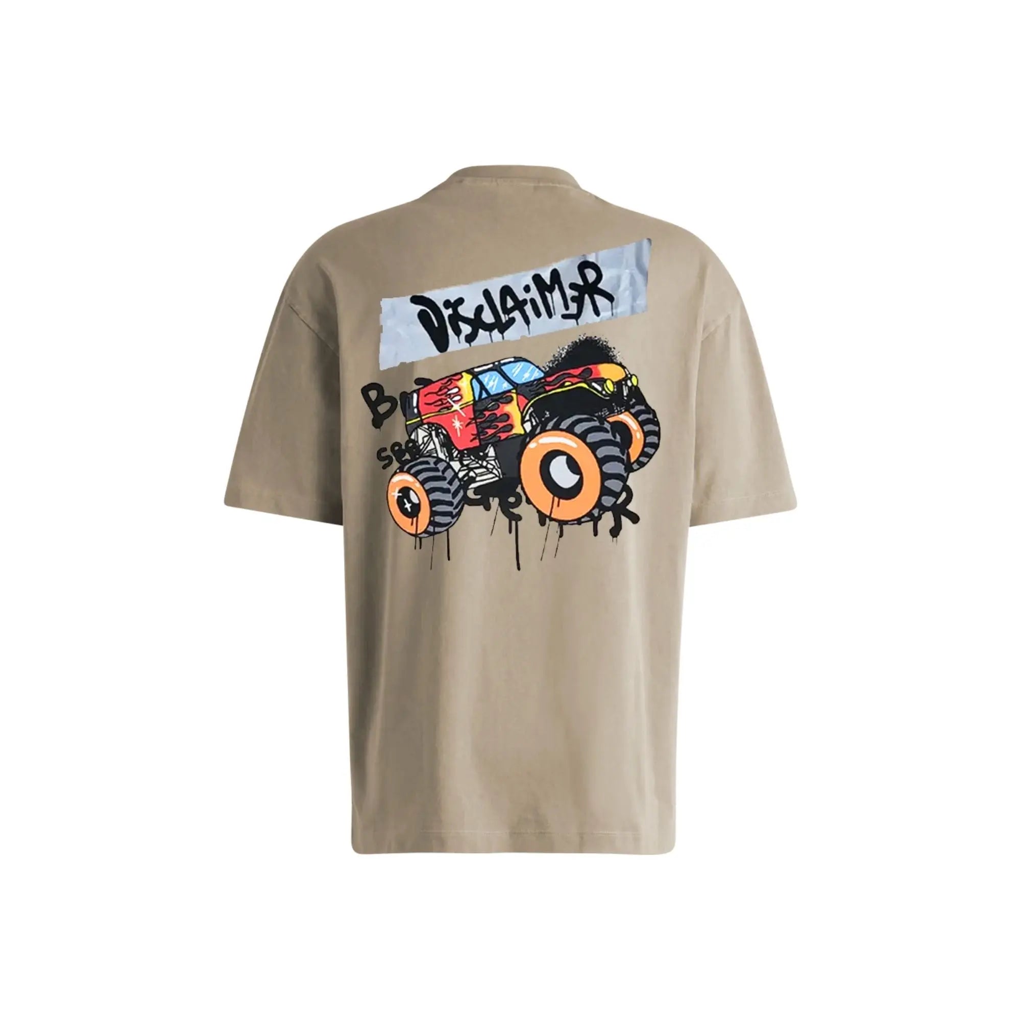 T Shirt Disclaimer Uomo | Modello Oversize | Beige Disclaimer