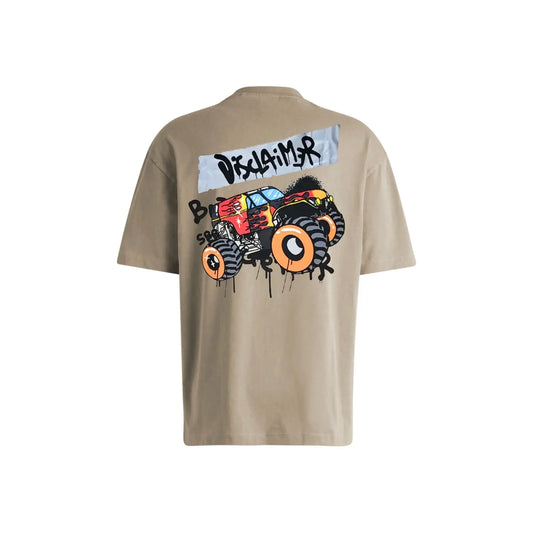 T Shirt Disclaimer Uomo | Modello Oversize | Beige Disclaimer