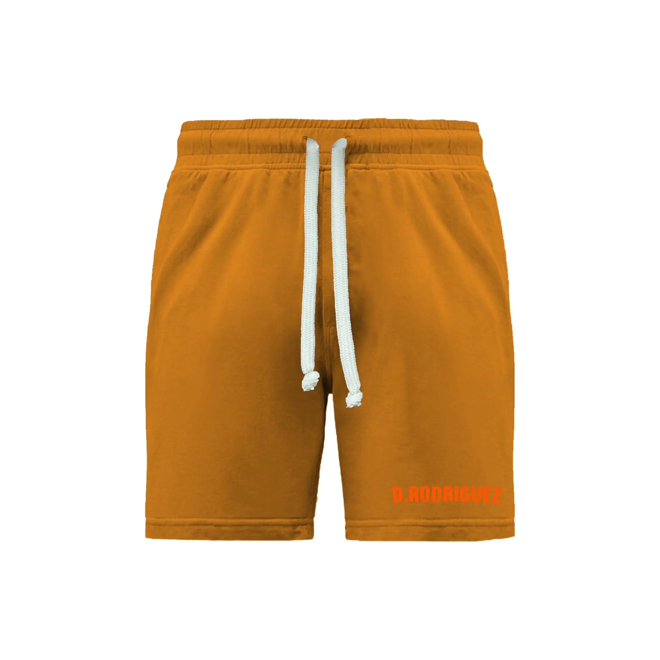 Pantaloncini Diego Rodriguez Uomo | Logo Arancio Fluo | Marrone Diego Rodriguez