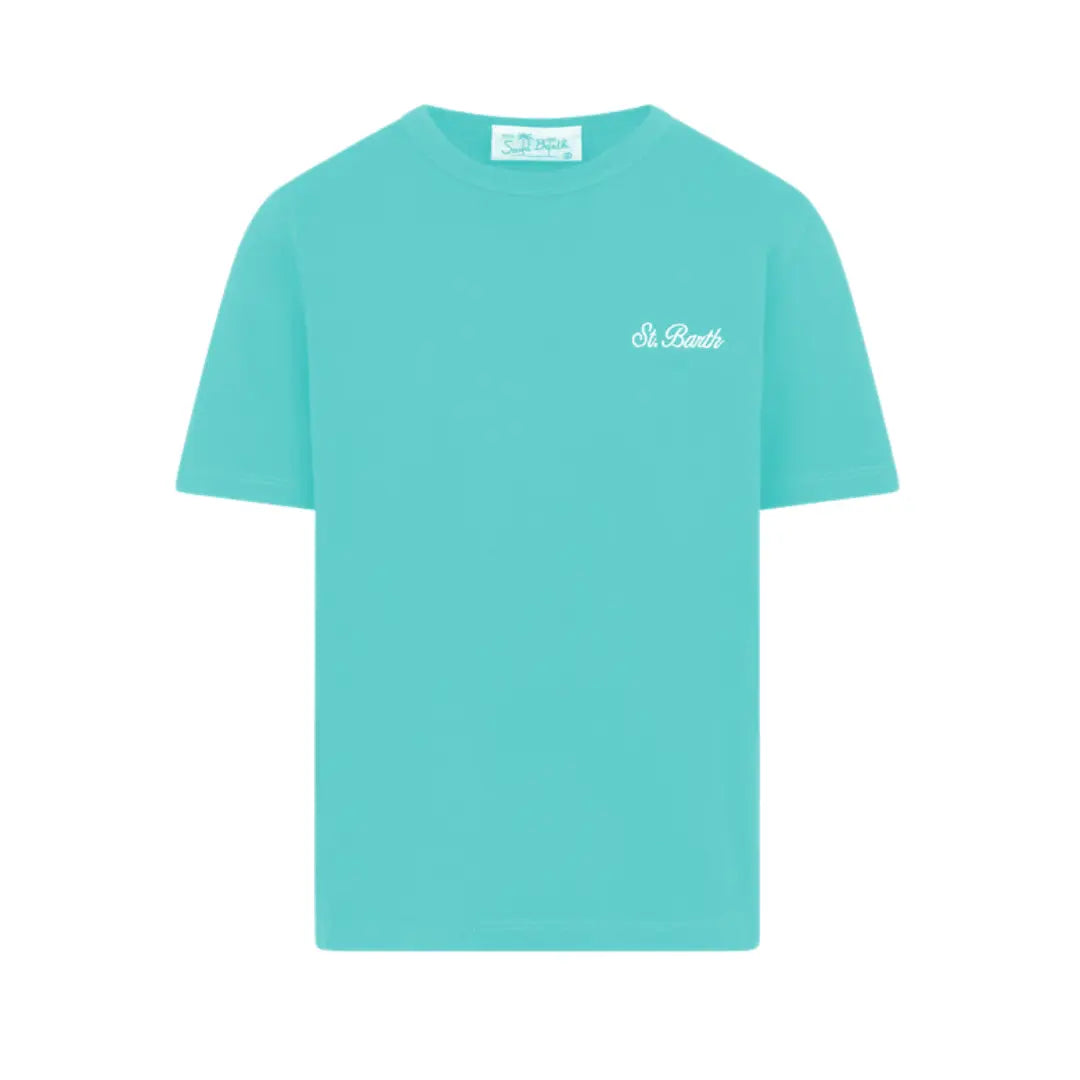 T-SHIRT IN JERSEY DI COTONE CON RICAMO MC2 SAINT BARTH (9040393503060) (9669965611335)